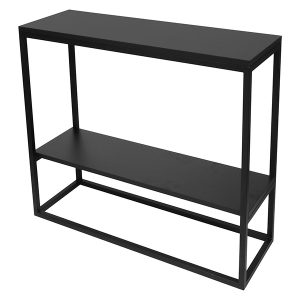 Konsola Mesa 90 cm z półką czarna 355296 Konsola Mesa 90 cm z półką czarna 355296