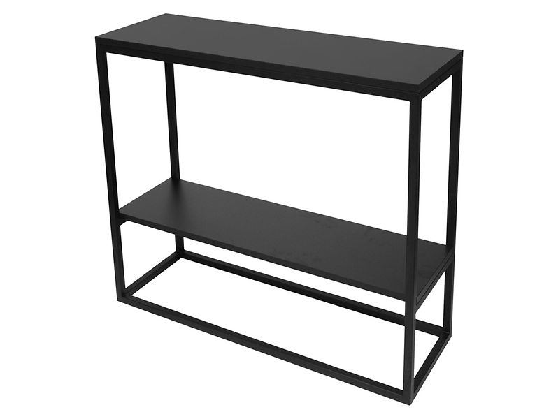 Konsola Mesa 90 cm z półką czarna 355296