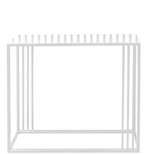 Konsola Metalowa Biała POEMA 2 91577 Konsola Metalowa Biała POEMA 2 91577