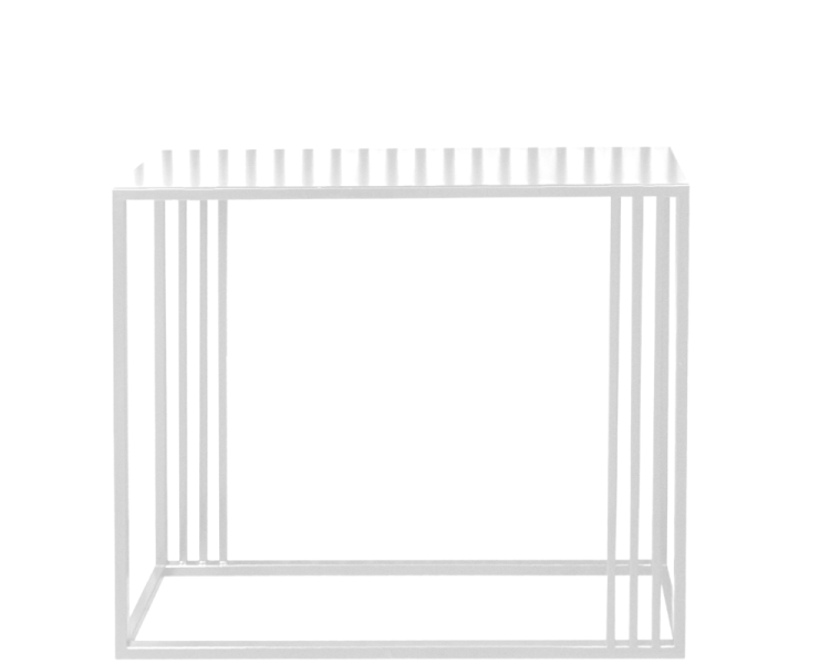 Konsola Metalowa Biała POEMA 2 91577