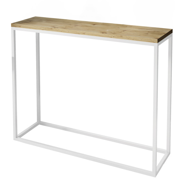 Konsola Modern 100 cm biały/dąb artisan 161012