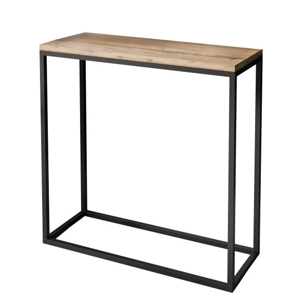 Konsola Modern 80 cm czarny/dąb wotan 161013