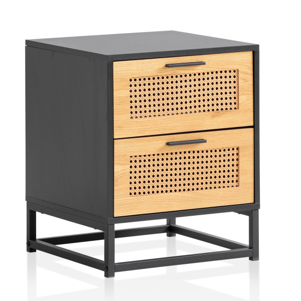 Konsola nocna FineBuy łóżko z materacem 223284