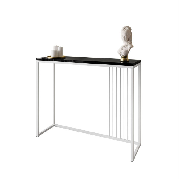 Konsola PRIME 100 cm biały/czarny połysk 203819