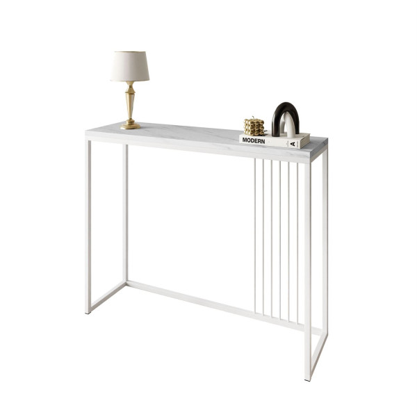 Konsola PRIME 100 cm biały/marmur levanto 203822