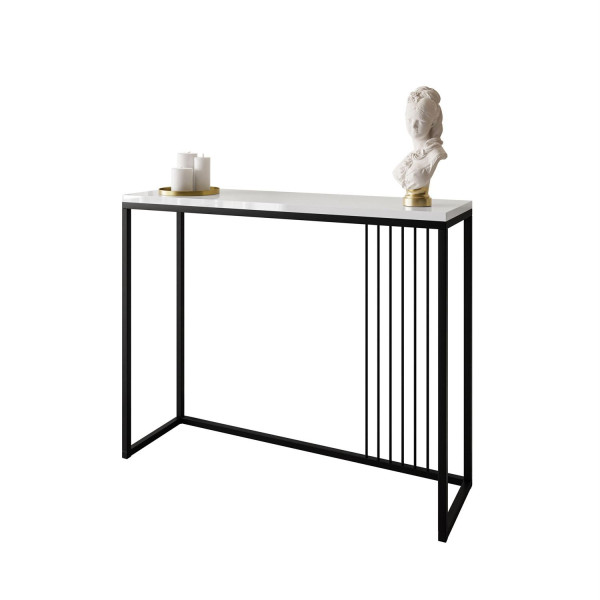 Konsola PRIME 100 cm czarny/biały połysk 203804