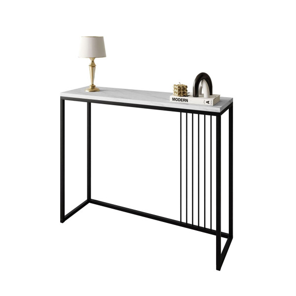 Konsola PRIME 100 cm czarny/marmur levanto 203805