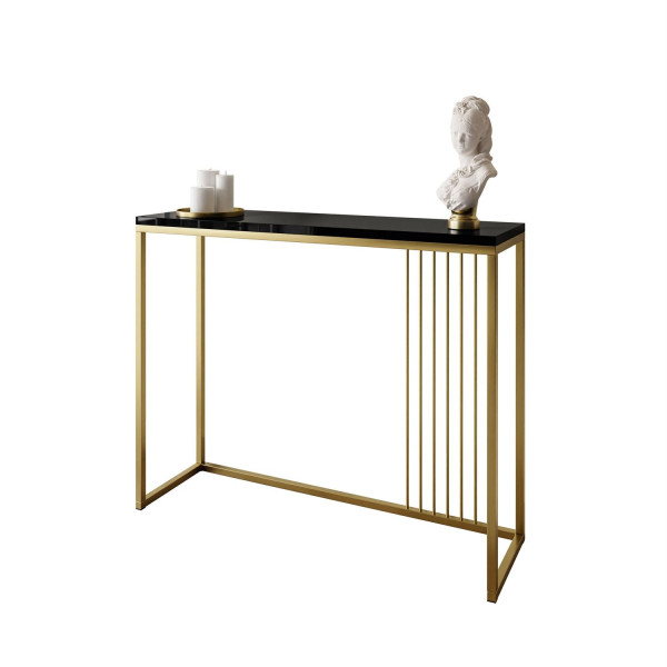 Konsola PRIME 100 cm złoty mat/czarny połysk 203795