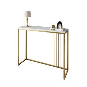 Konsola PRIME 100 cm złoty mat/marmur levanto 203801 Konsola PRIME 100 cm złoty mat/marmur levanto 203801
