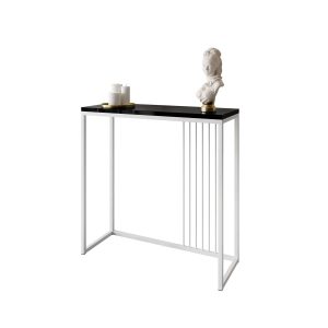 Konsola PRIME 80 cm biały/czarny połysk 203799 Konsola PRIME 80 cm biały/czarny połysk 203799