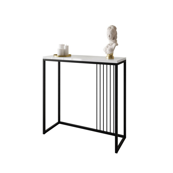 Konsola PRIME 80 cm czarny/biały połysk 203810
