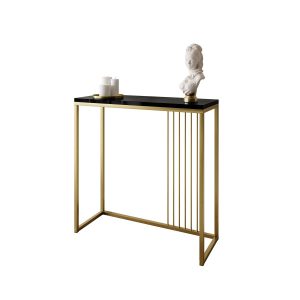 Konsola PRIME 80 cm złoty mat/czarny połysk 203818 Konsola PRIME 80 cm złoty mat/czarny połysk 203818