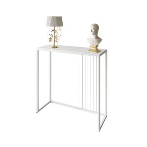 Konsola PRIME GLASS 80 cm białe szkło 203812