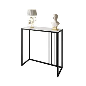 Konsola PRIME GLASS 80 cm czarny/białe szkło 203802