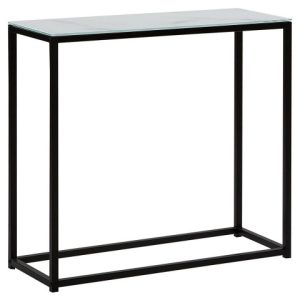 Konsola stolik 30 x 80 cm blat marmur biały 115447 Konsola stolik 30 x 80 cm blat marmur biały 115447
