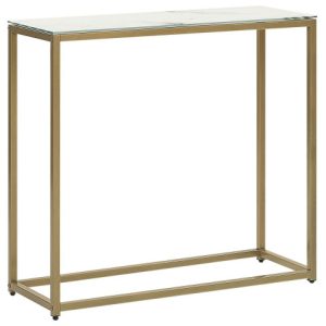 Konsola stolik 80×30 blat marmur biały 76727 Konsola stolik 80×30 blat marmur biały 76727