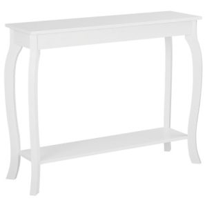 Konsola stolik z półką 100×30 cm biały 76719 Konsola stolik z półką 100×30 cm biały 76719