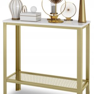 Konsola Toaletka Loft Glamour Złota Siatka BP 915341 Konsola Toaletka Loft Glamour Złota Siatka BP 915341