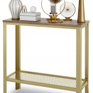 Konsola Toaletka Loft Glamour Złota Siatka DL 915331 Konsola Toaletka Loft Glamour Złota Siatka DL 915331