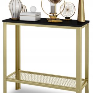 Konsola Toaletka Loft Glamour Złoty Siatka CZ 915342 Konsola Toaletka Loft Glamour Złoty Siatka CZ 915342