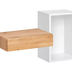 Konsola wisząca EASY 100×60 biała/dąb wotan 381703 Konsola wisząca EASY 100×60 biała/dąb wotan 381703