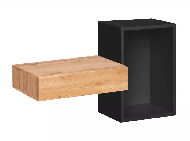 Konsola wisząca EASY 100x60 czarna/dąb wotan 381700