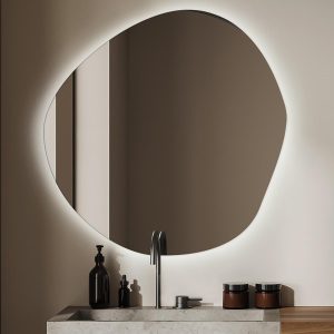 Kosmetyczne Lustro LED do Wizażu Makijażu 87×86 cm 117436 Kosmetyczne Lustro LED do Wizażu Makijażu 87×86 cm 117436
