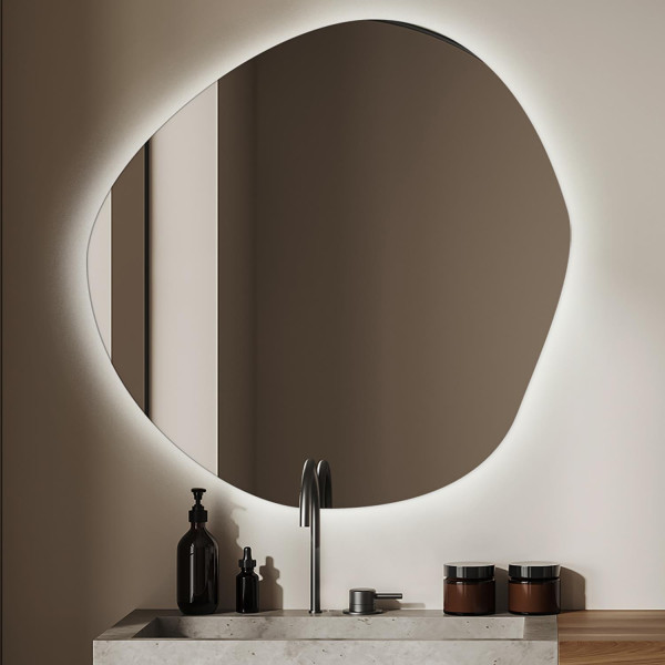 Kosmetyczne Lustro LED do Wizażu Makijażu 87x86 cm 117436
