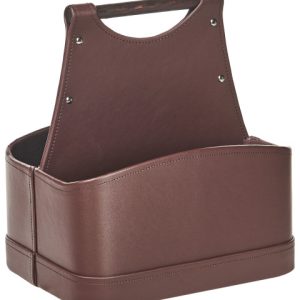 Kosz do przechowywania ekoskóra brązowy 542574 Kosz do przechowywania ekoskóra brązowy 542574
