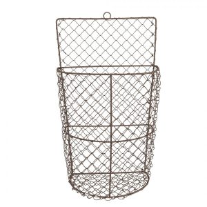 Kosz druciany wiszący szary 23x14x39 cm 142995 Kosz druciany wiszący szary 23x14x39 cm 142995