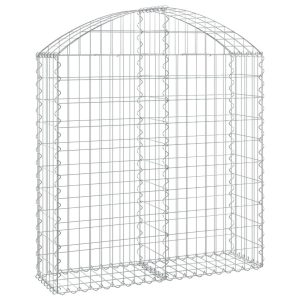 Kosz Gabionowy Łukowaty Siatka Ogrodzenie Ścianka Stal 100x30x100/120 cm 663480 Kosz Gabionowy Łukowaty Siatka Ogrodzenie Ścianka Stal 100x30x100/120 cm 663480