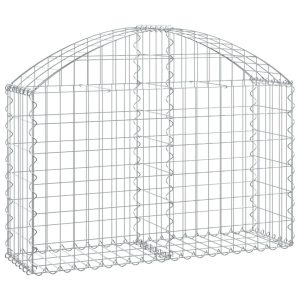 Kosz Gabionowy Łukowaty Siatka Ogrodzenie Ścianka Stal 100x30x60/80 cm 663362 Kosz Gabionowy Łukowaty Siatka Ogrodzenie Ścianka Stal 100x30x60/80 cm 663362