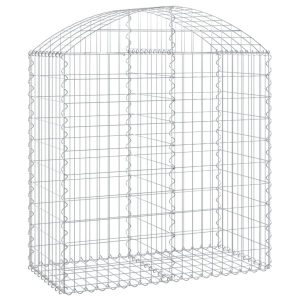 Kosz Gabionowy Łukowaty Siatka Ogrodzenie Ścianka Stal 100x50x100/120cm 664917 Kosz Gabionowy Łukowaty Siatka Ogrodzenie Ścianka Stal 100x50x100/120cm 664917