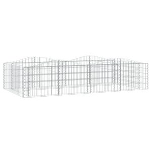 Kosz Gabionowy Łukowaty Siatka Ogrodzenie Ścianka Stal 200x100x50 cm 663560 Kosz Gabionowy Łukowaty Siatka Ogrodzenie Ścianka Stal 200x100x50 cm 663560
