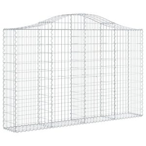 Kosz Gabionowy Łukowaty Siatka Ogrodzenie Ścianka Stal 200x30x120/140 cm 663624 Kosz Gabionowy Łukowaty Siatka Ogrodzenie Ścianka Stal 200x30x120/140 cm 663624