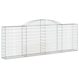 Kosz Gabionowy Łukowaty Siatka Ogrodzenie Ścianka Stal 300x30x100/120cm 663784 Kosz Gabionowy Łukowaty Siatka Ogrodzenie Ścianka Stal 300x30x100/120cm 663784