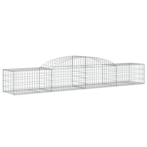 Kosz Gabionowy Łukowaty Siatka Ogrodzenie Ścianka Stal 300x50x40/60 cm 663476 Kosz Gabionowy Łukowaty Siatka Ogrodzenie Ścianka Stal 300x50x40/60 cm 663476