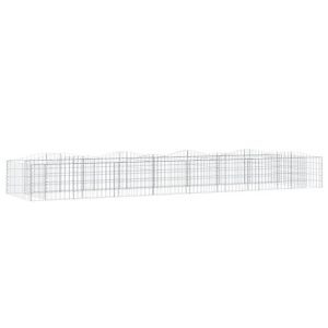 Kosz Gabionowy Łukowaty Siatka Ogrodzenie Ścianka Stal 400x100x50 cm 665175 Kosz Gabionowy Łukowaty Siatka Ogrodzenie Ścianka Stal 400x100x50 cm 665175
