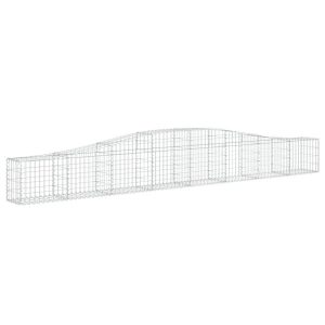 Kosz Gabionowy Łukowaty Siatka Ogrodzenie Ścianka Stal 400x30x40/60 cm 663988 Kosz Gabionowy Łukowaty Siatka Ogrodzenie Ścianka Stal 400x30x40/60 cm 663988