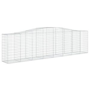Kosz Gabionowy Łukowaty Siatka Ogrodzenie Ścianka Stal 400x50x100/120cm 663931 Kosz Gabionowy Łukowaty Siatka Ogrodzenie Ścianka Stal 400x50x100/120cm 663931