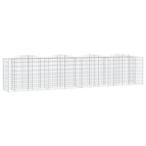 Kosz Gabionowy Łukowaty Siatka Ogrodzenie Ścianka Stal 400x50x100 cm 665039 Kosz Gabionowy Łukowaty Siatka Ogrodzenie Ścianka Stal 400x50x100 cm 665039