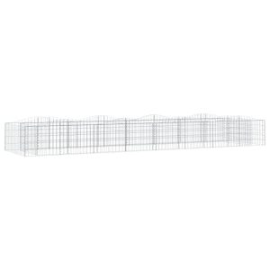 Kosz Gabionowy Łukowaty Siatka Ogrodzenie Ścianka Stal 600x100x50 cm 663740 Kosz Gabionowy Łukowaty Siatka Ogrodzenie Ścianka Stal 600x100x50 cm 663740