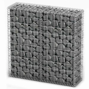 Kosz Gabionowy Ogrodzenie Płot Ściana Gabionowa Stal 100x100x30 cm Srebrny 874373 Kosz Gabionowy Ogrodzenie Płot Ściana Gabionowa Stal 100x100x30 cm Srebrny 874373