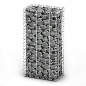 Kosz Gabionowy Ogrodzenie Płot Ściana Gabionowa Stal 100x50x30 cm Srebrny 874324 Kosz Gabionowy Ogrodzenie Płot Ściana Gabionowa Stal 100x50x30 cm Srebrny 874324