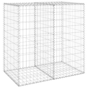 Kosz Gabionowy Ogrodzenie Płot Ściana Gabionowa Stal 100x60x100 cm Srebrny 874420 Kosz Gabionowy Ogrodzenie Płot Ściana Gabionowa Stal 100x60x100 cm Srebrny 874420
