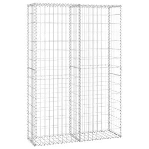 Kosz Gabionowy Ogrodzenie Płot Ściana Gabionowa Stal 150x100x30 cm Srebrny 874349 Kosz Gabionowy Ogrodzenie Płot Ściana Gabionowa Stal 150x100x30 cm Srebrny 874349