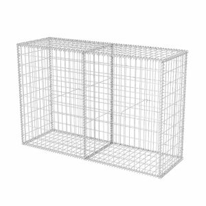Kosz Gabionowy Ogrodzenie Płot Ściana Gabionowa Stal 150x50x100 cm Srebrny 874408 Kosz Gabionowy Ogrodzenie Płot Ściana Gabionowa Stal 150x50x100 cm Srebrny 874408