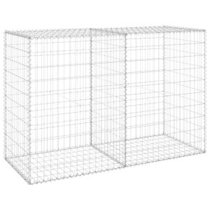 Kosz Gabionowy Ogrodzenie Płot Ściana Gabionowa Stal 150x60x100 cm Srebrny 874335 Kosz Gabionowy Ogrodzenie Płot Ściana Gabionowa Stal 150x60x100 cm Srebrny 874335