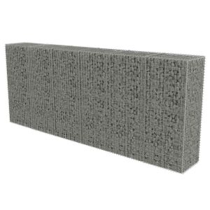 Kosz Gabionowy Ogrodzenie Płot Ściana Gabionowa Stal 300x50x150 cm Srebrny 874325 Kosz Gabionowy Ogrodzenie Płot Ściana Gabionowa Stal 300x50x150 cm Srebrny 874325