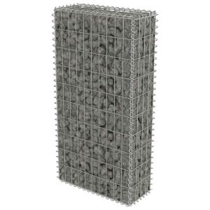 Kosz Gabionowy Ogrodzenie Płot Ściana Gabionowa Stal 50x20x100 cm Srebrny 874330 Kosz Gabionowy Ogrodzenie Płot Ściana Gabionowa Stal 50x20x100 cm Srebrny 874330